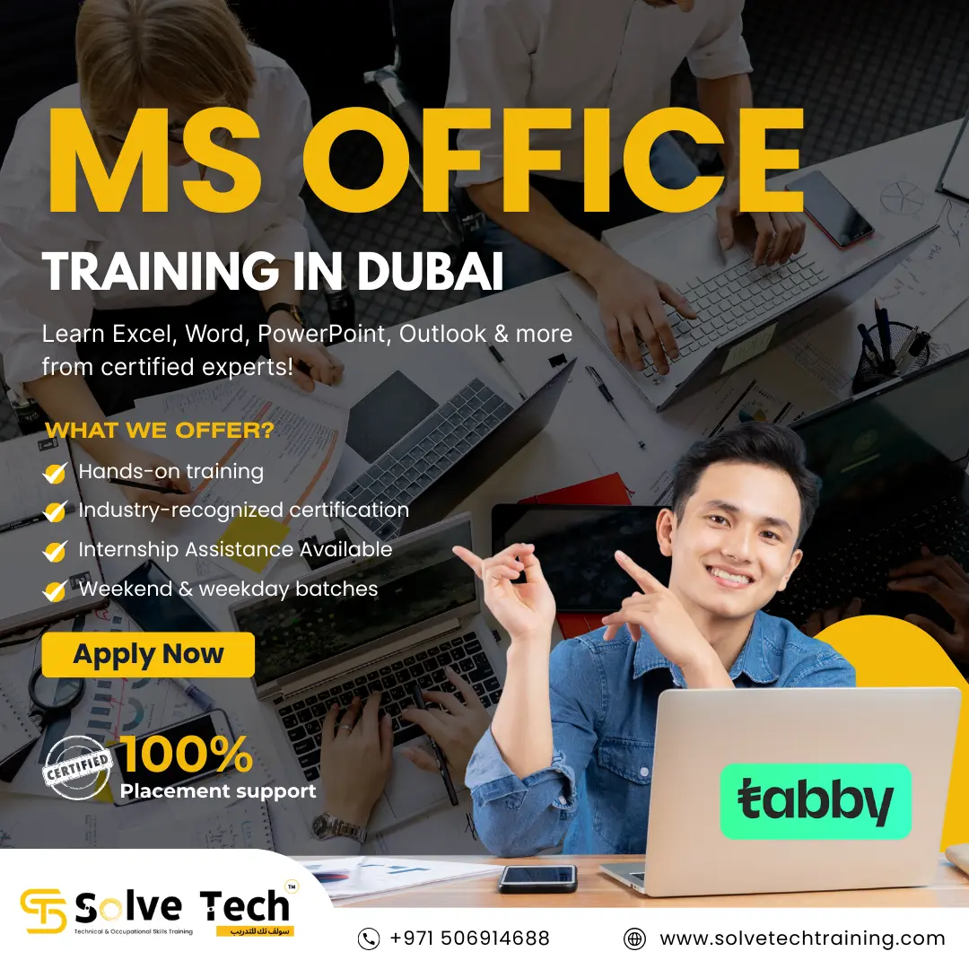 MS Office training institute in dubai