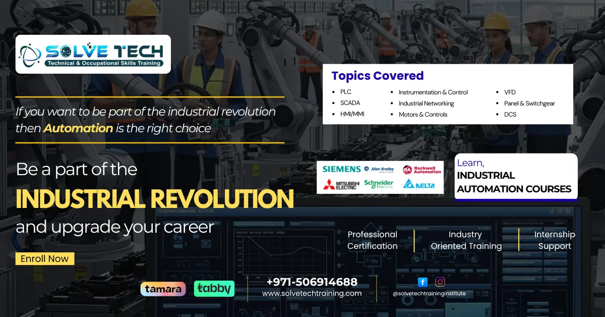 Industrial Automation Training in Dubai: Master PLC, SCADA & Process Control